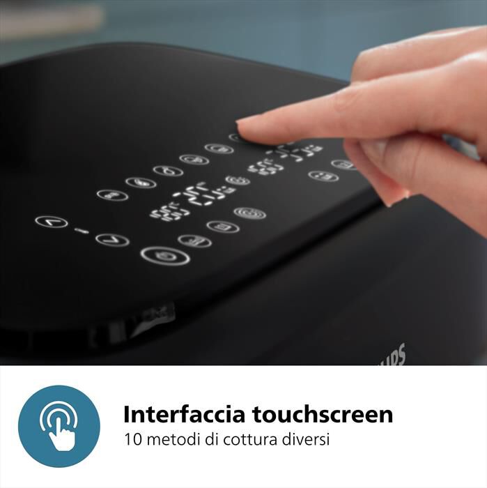 PHILIPS - Friggitrice ad aria AIRFRYER SERIE 1000 NA150/00-Nero