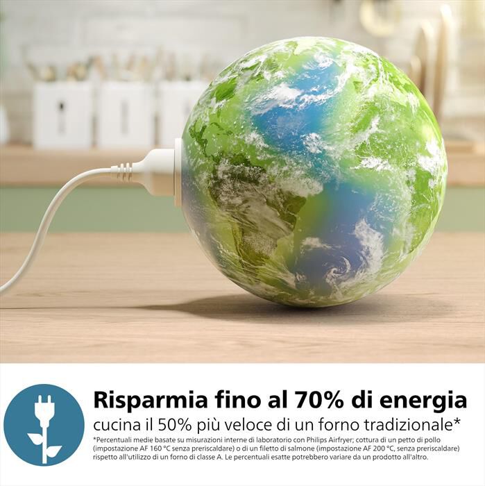 PHILIPS - Friggitrice ad aria AIRFRYER SERIE 3000 NA342/00-Nero