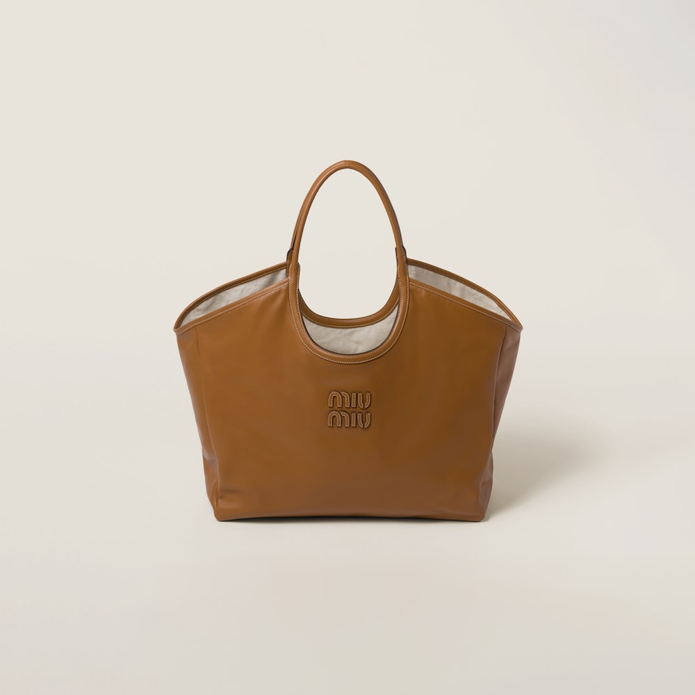 Ivy leather bag Cognac