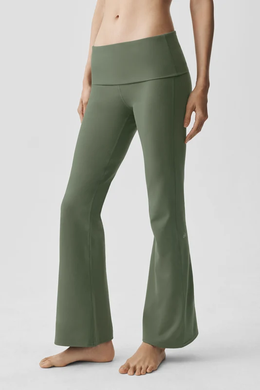 ALO Softsculpt Foldover Flare Legging (Short)