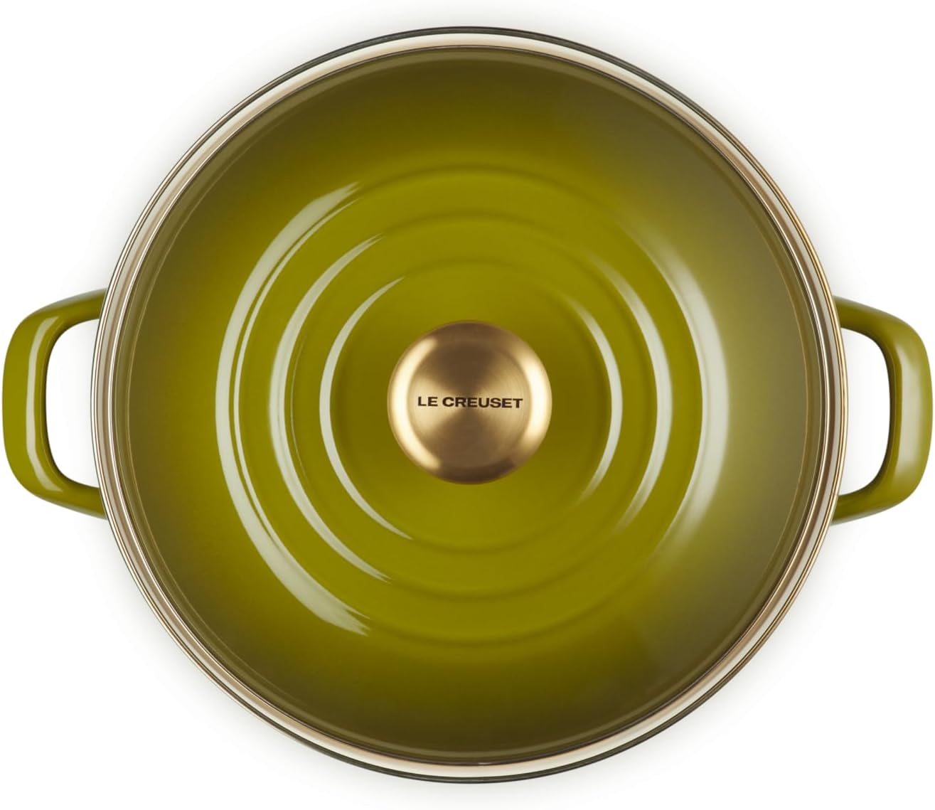 Le Creuset Enamel on Steel Stockpot. 10 qt.. Olive
