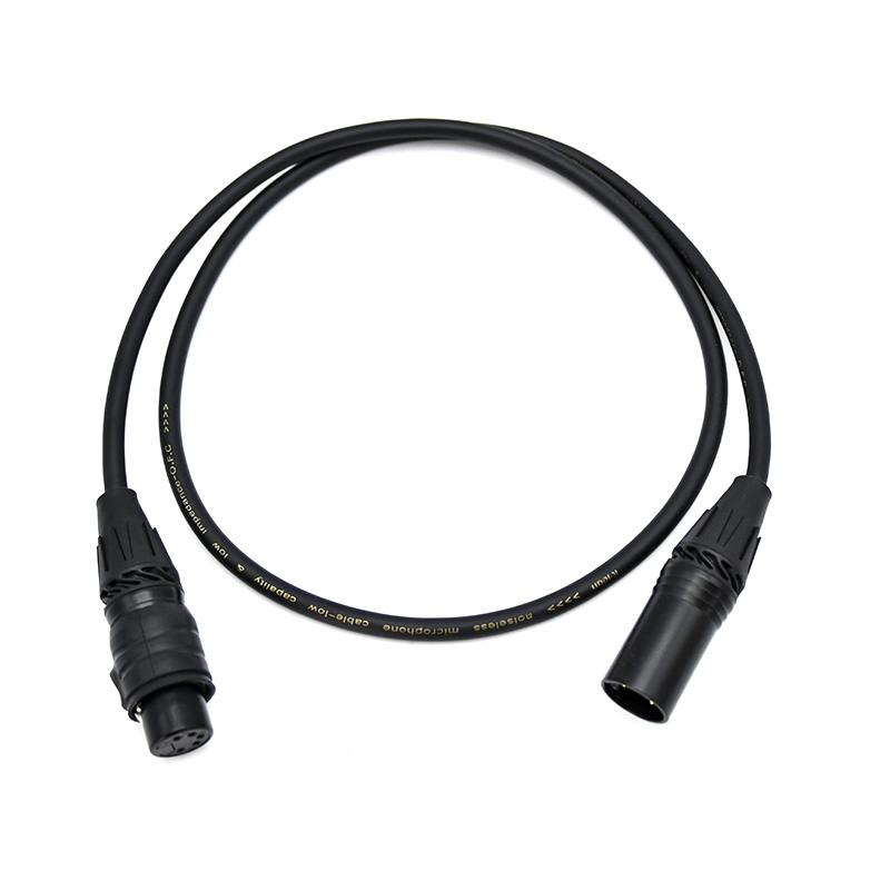 50m IP65 5 Pin DMX Lighting Control Cable 110 Ohm TR320-50-BLK