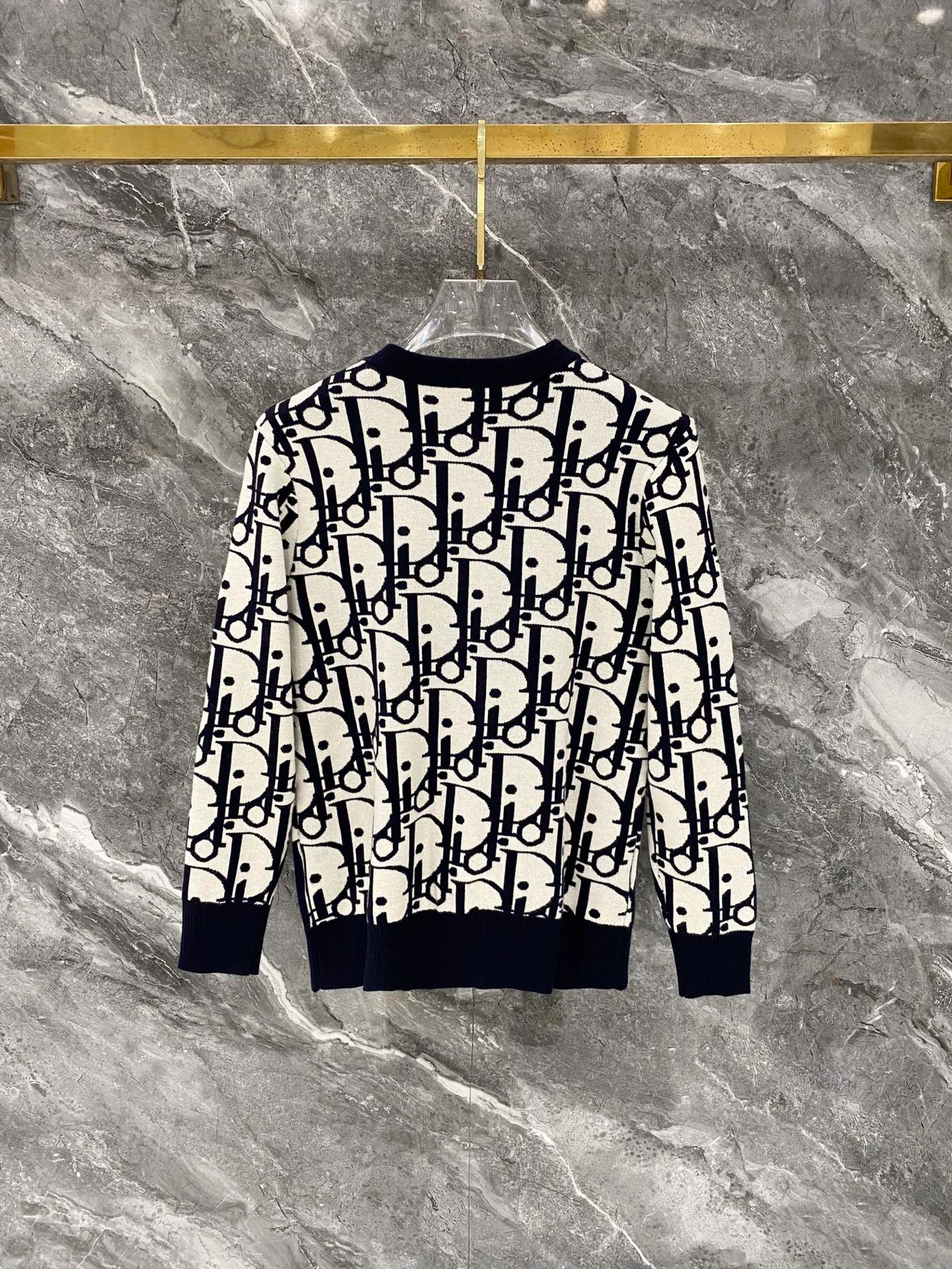 Dior 25FW gestrickt Blau Sweatshirts HY256237
