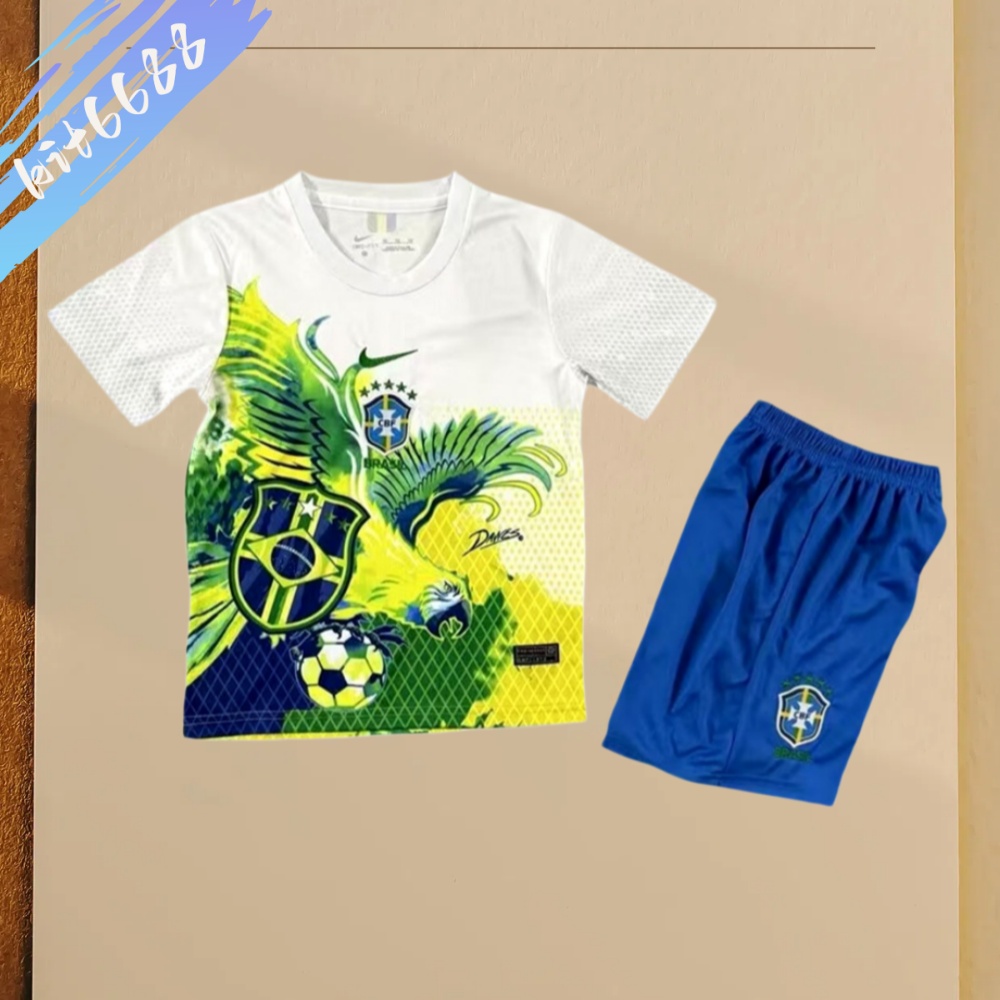 2025/2026 Brazilian Special Edition Football Shirt (Kids Kit socks ）