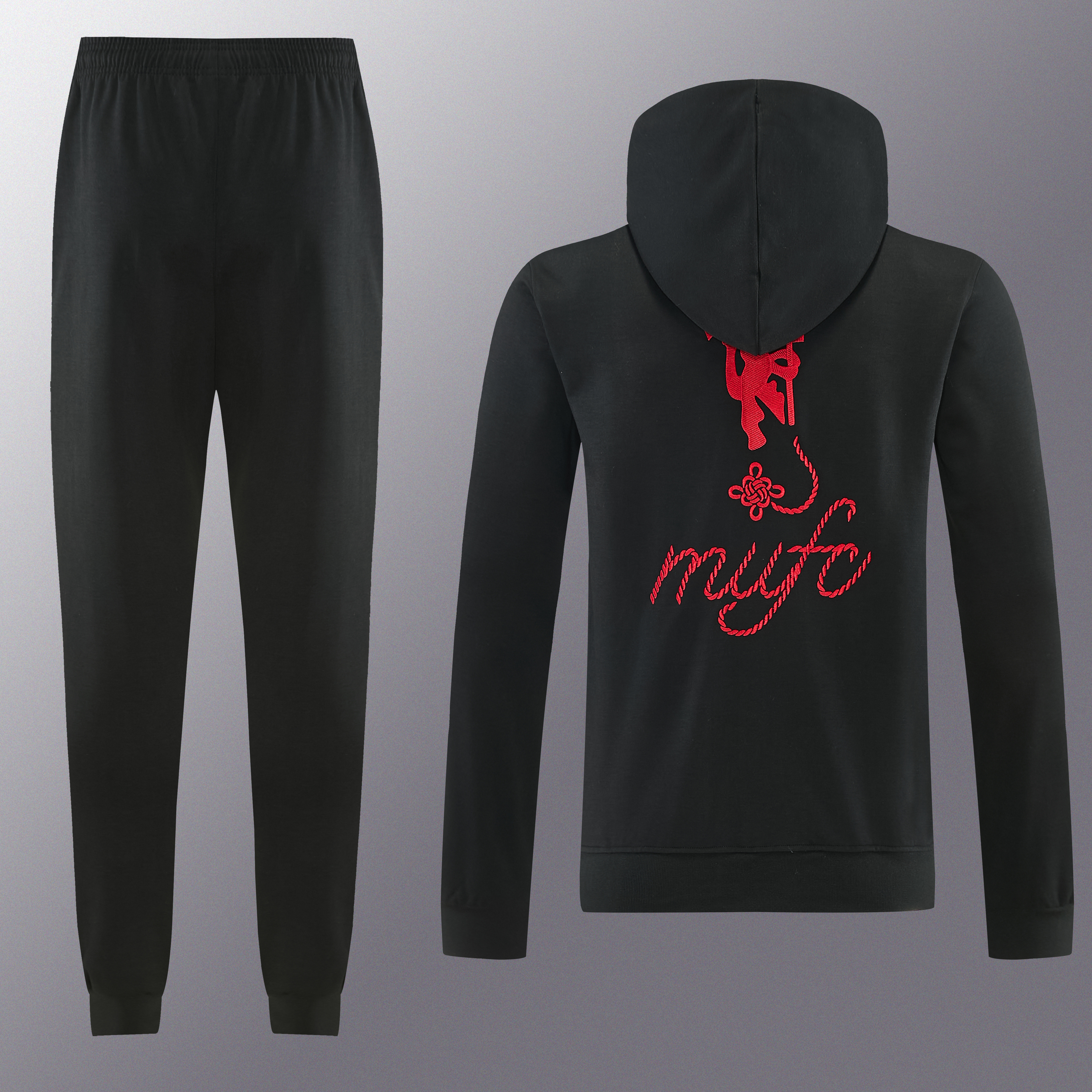 26/27 Manchester United hoodie Full Zipper Training Suit (Adult Set)