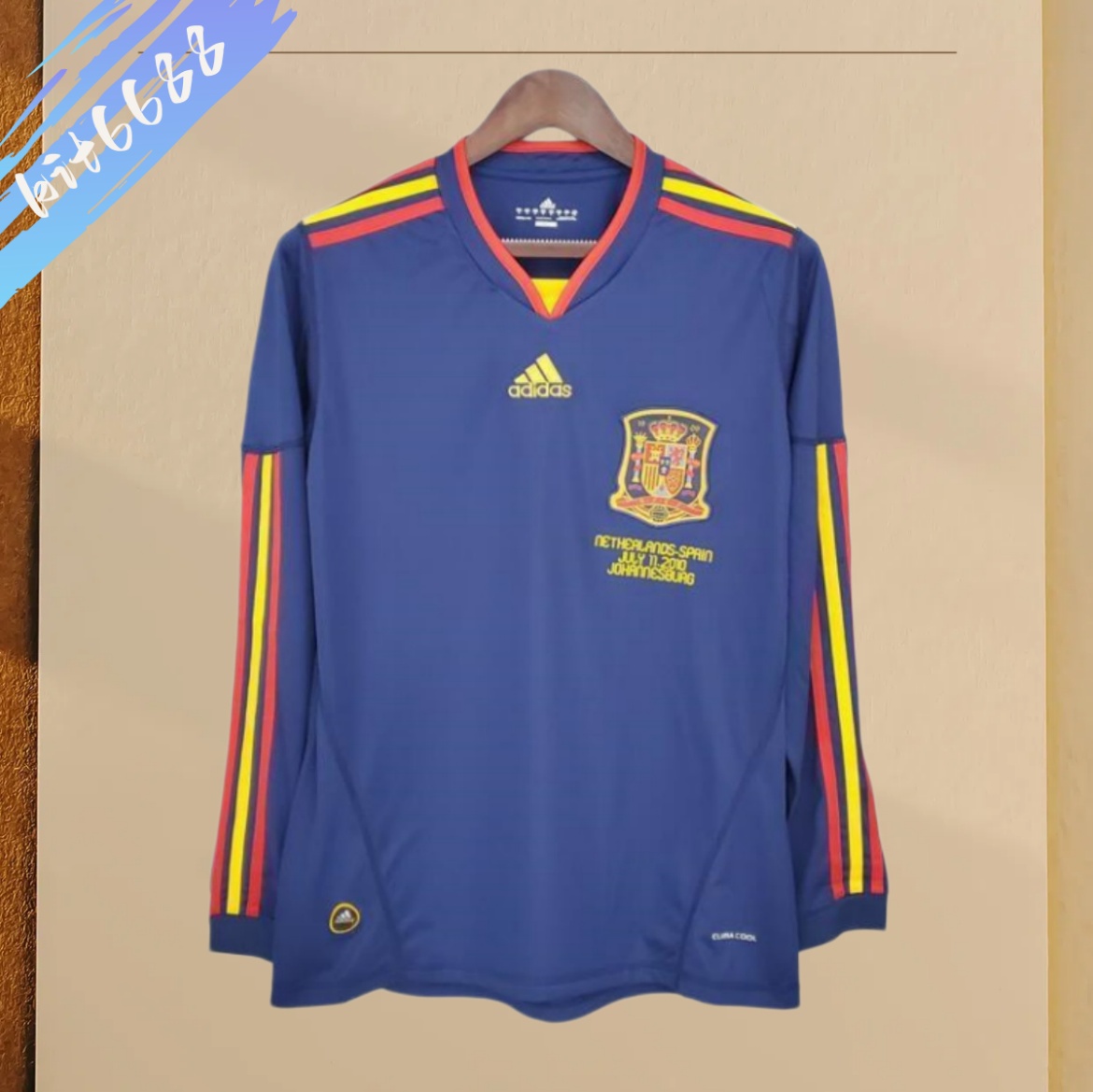 2012 Spain Away long Retro Football Shirt