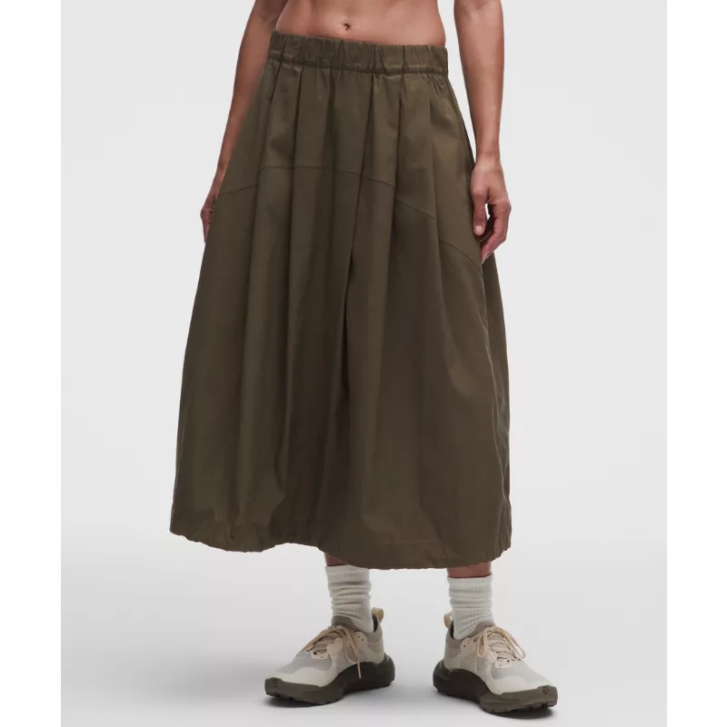 LuluLinen Adjustable-Hem Maxi Skirt