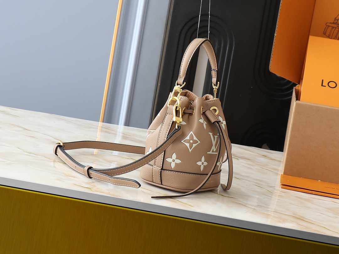 LV The Nano Noé handbag is from the Summer Stardust capsule collection.