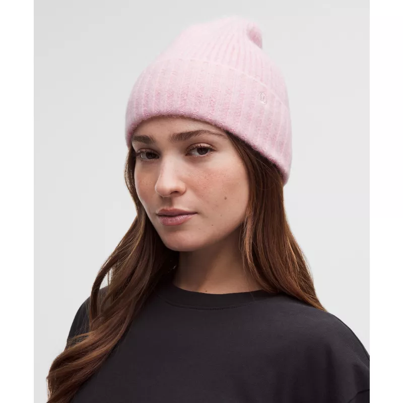 Ribbed-Knit Wide-Cuff Beanie