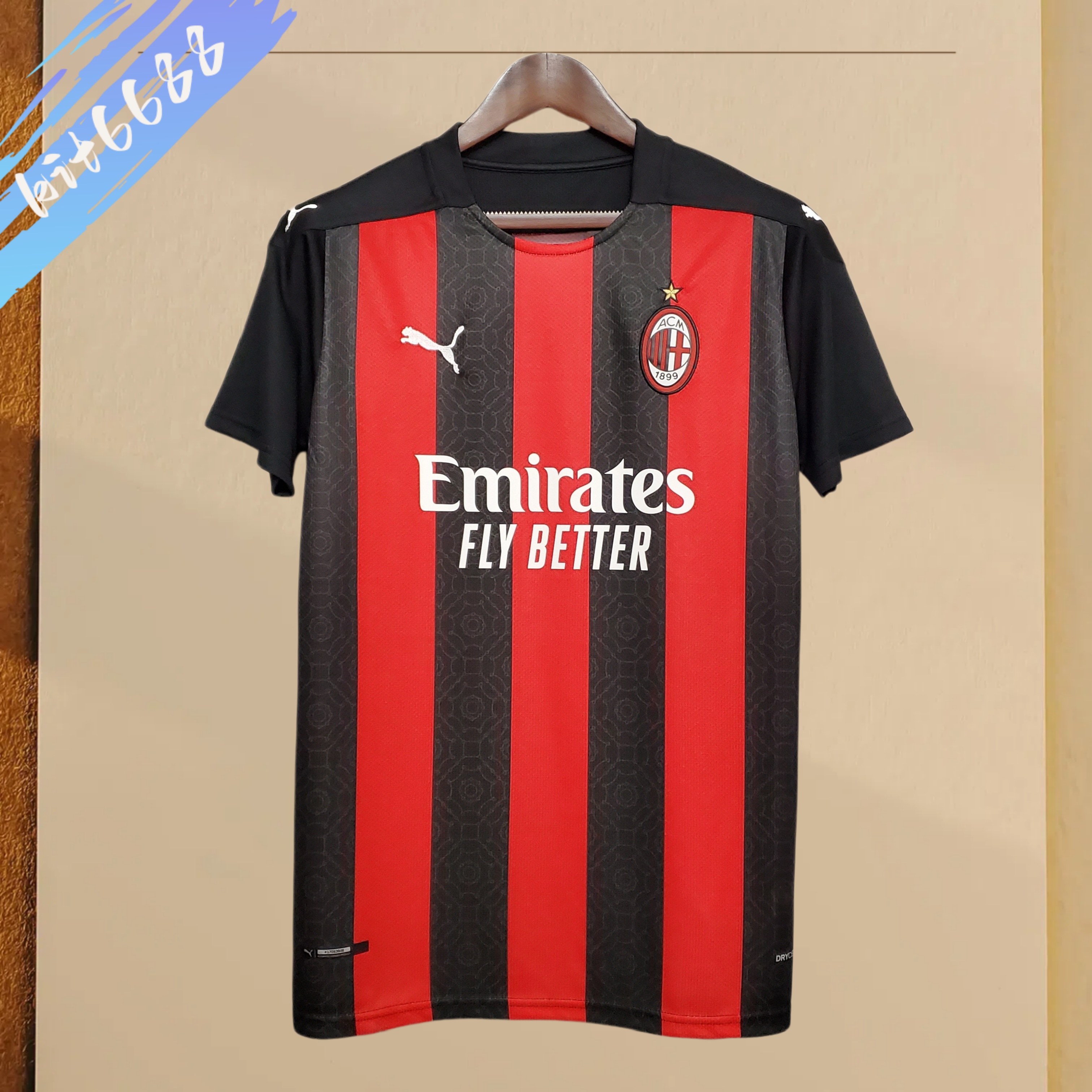 2020/2021 AC Milan Home Retro Football Shirt (Fan Edition)