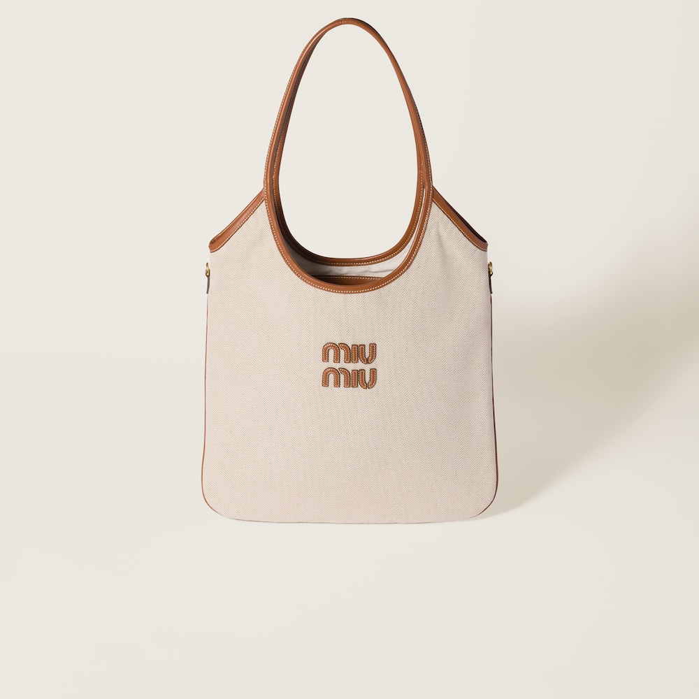 IVY canvas and leather bag Beige/Brandy