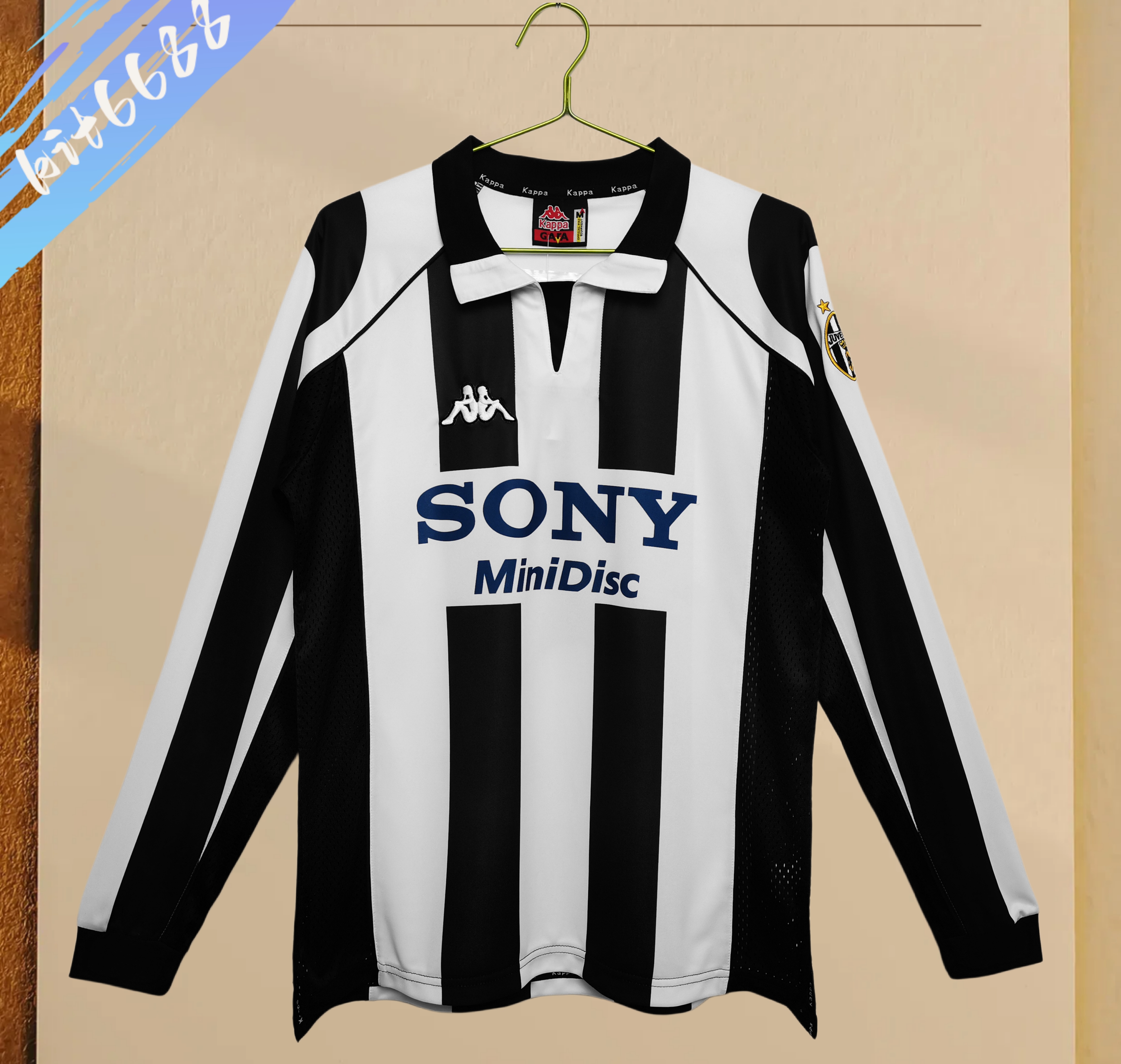1997/1998 Juventus home  long sleeves Retro Football Shirt