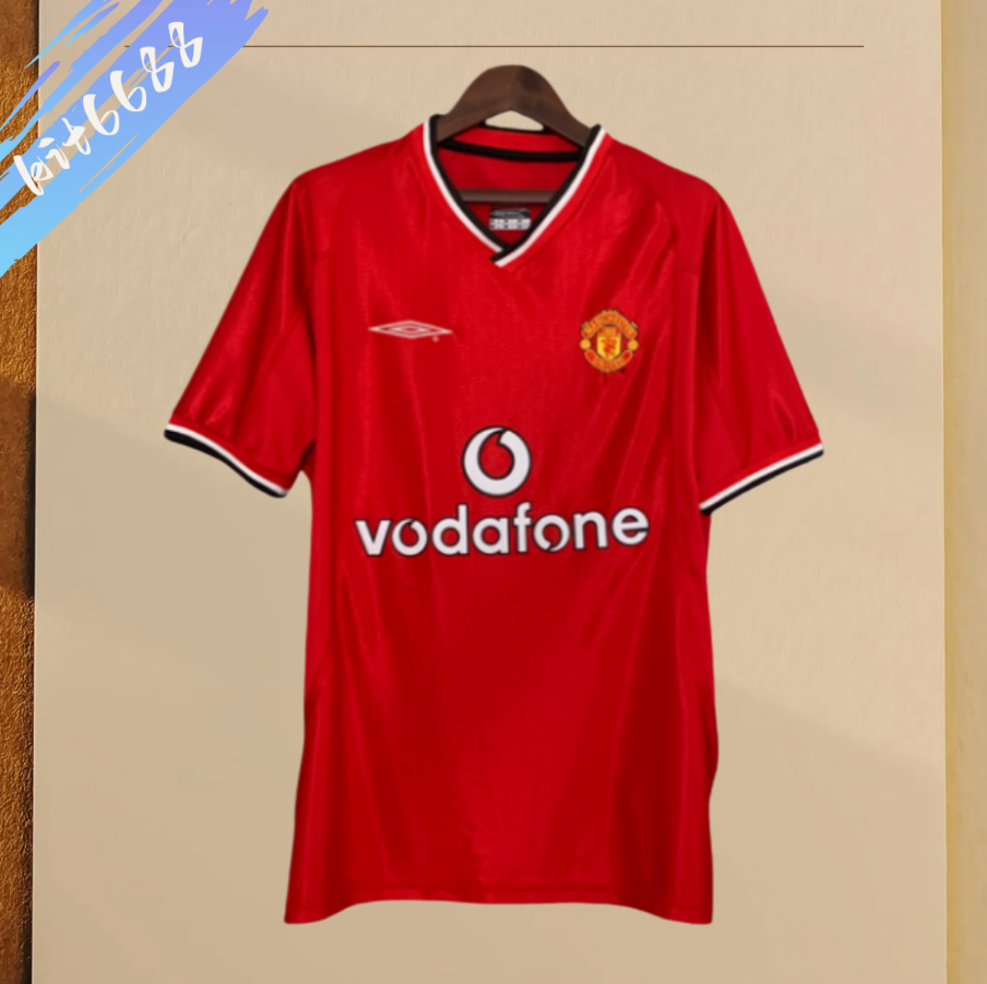 00/02 Manchester United  Home  Retro football  soccer  jersey