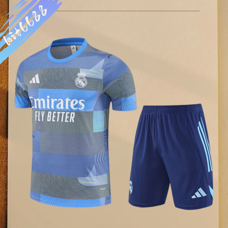 25/26 Real Madrid Lan color Short Sleeve Training Wear ( Adult kit Kids )