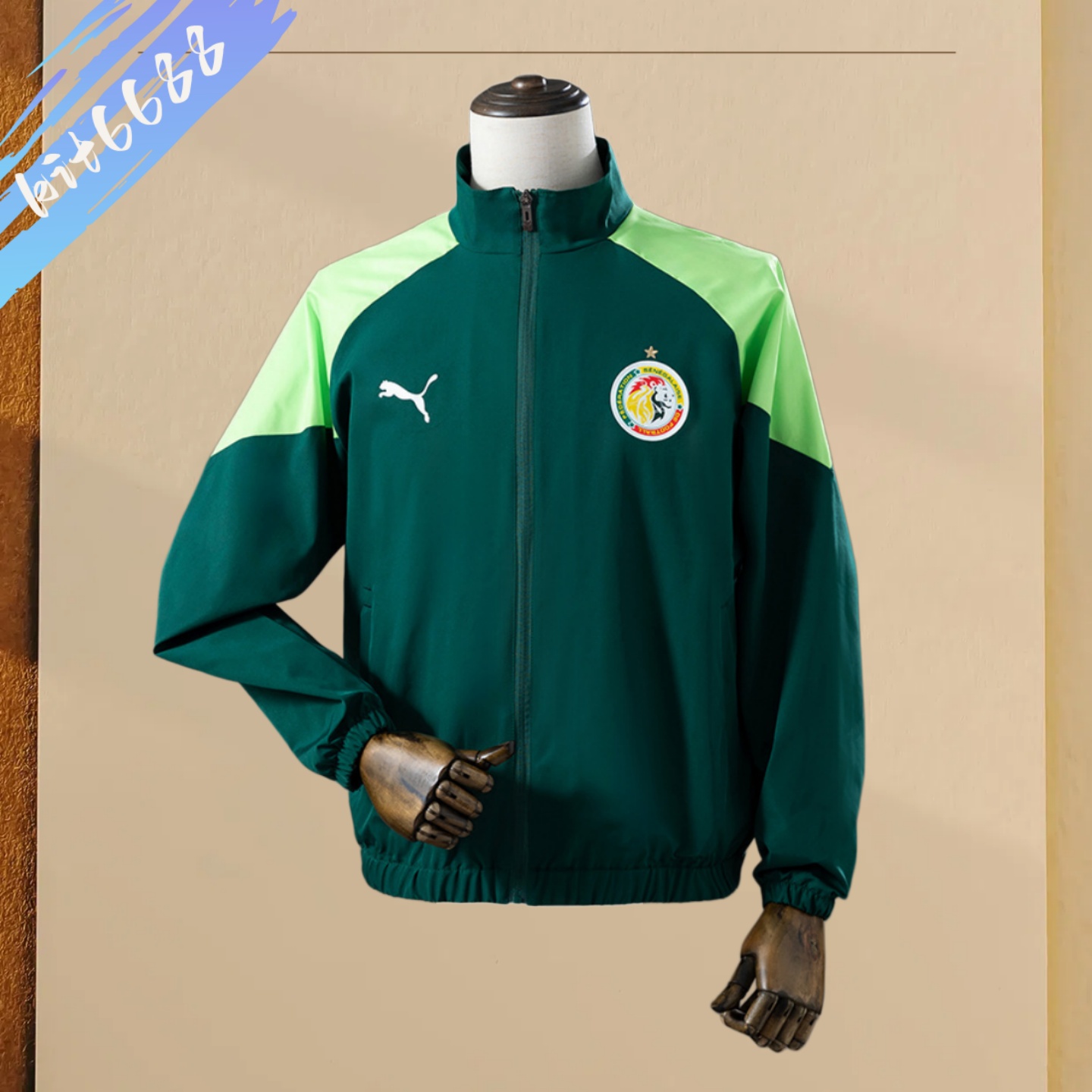 2026 Senegal Dark Green waterproof windbreaker