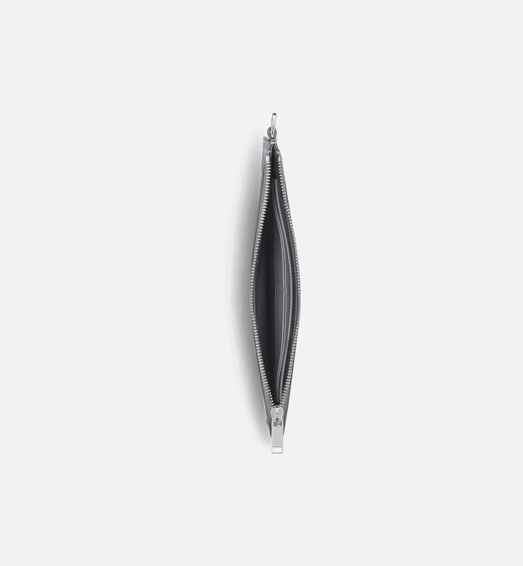 A5 Pouch Gray Diamond Canvas