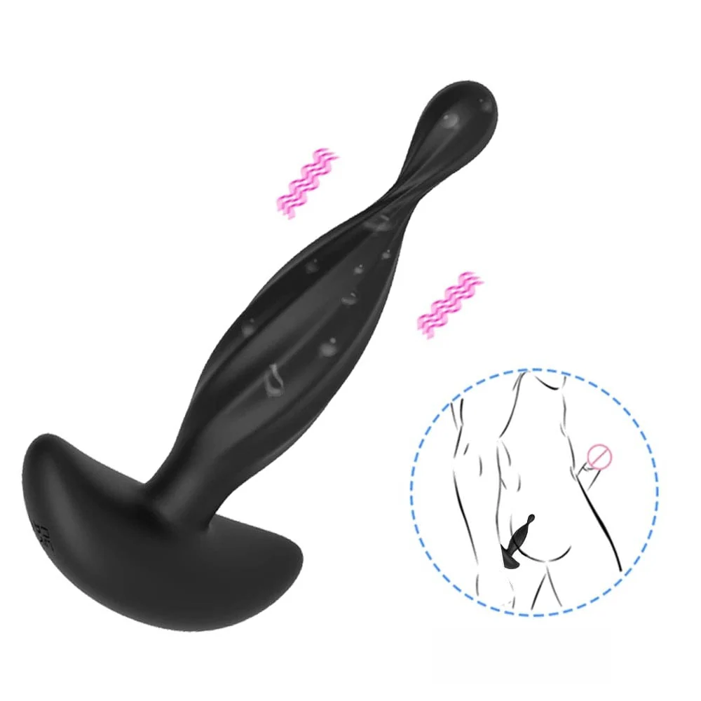 Anal Plug Vibrator Male Prostate Massager G-spot Masturbator