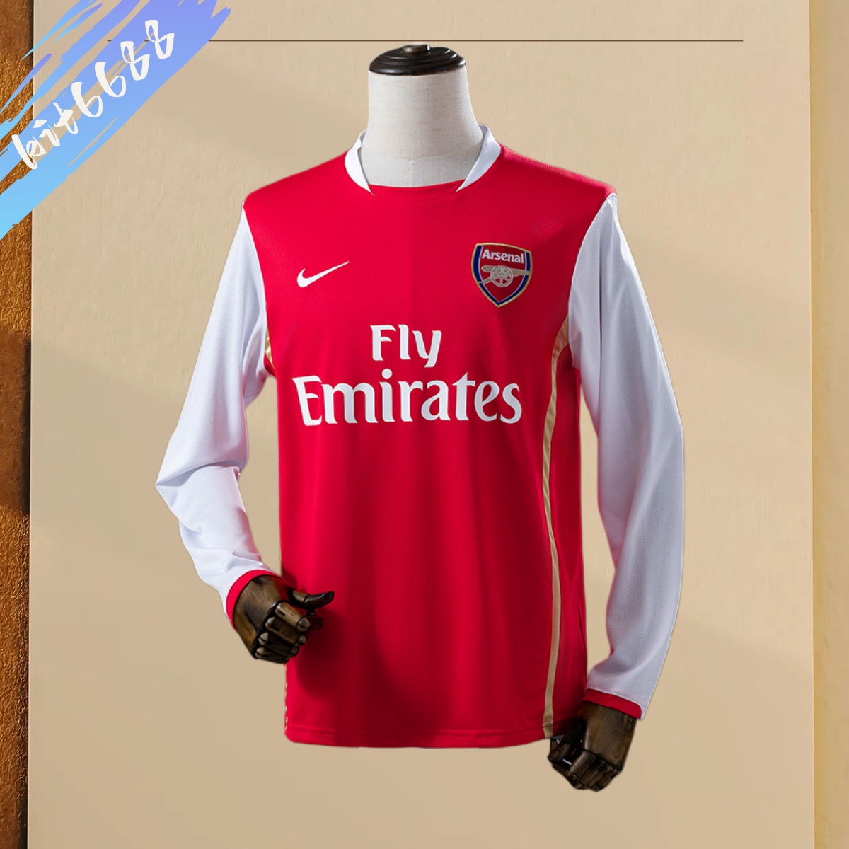 06/07 Arsenal Home  Retro Long Sleeve Football Shirt