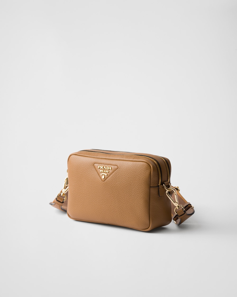 Small leather shoulder bag Caramel