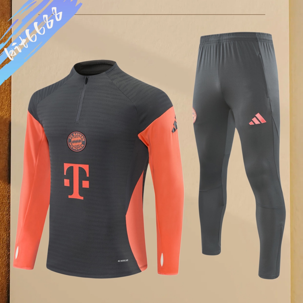 2025/2026 Bayern Munich Half Zip Suit (Adult Kids kit)