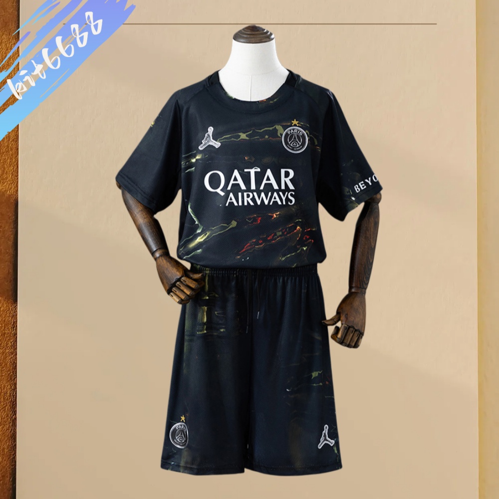 2025/2026 PSG Paris Saint-Germain fifth Away Football Set (Adult Kids suit socks)