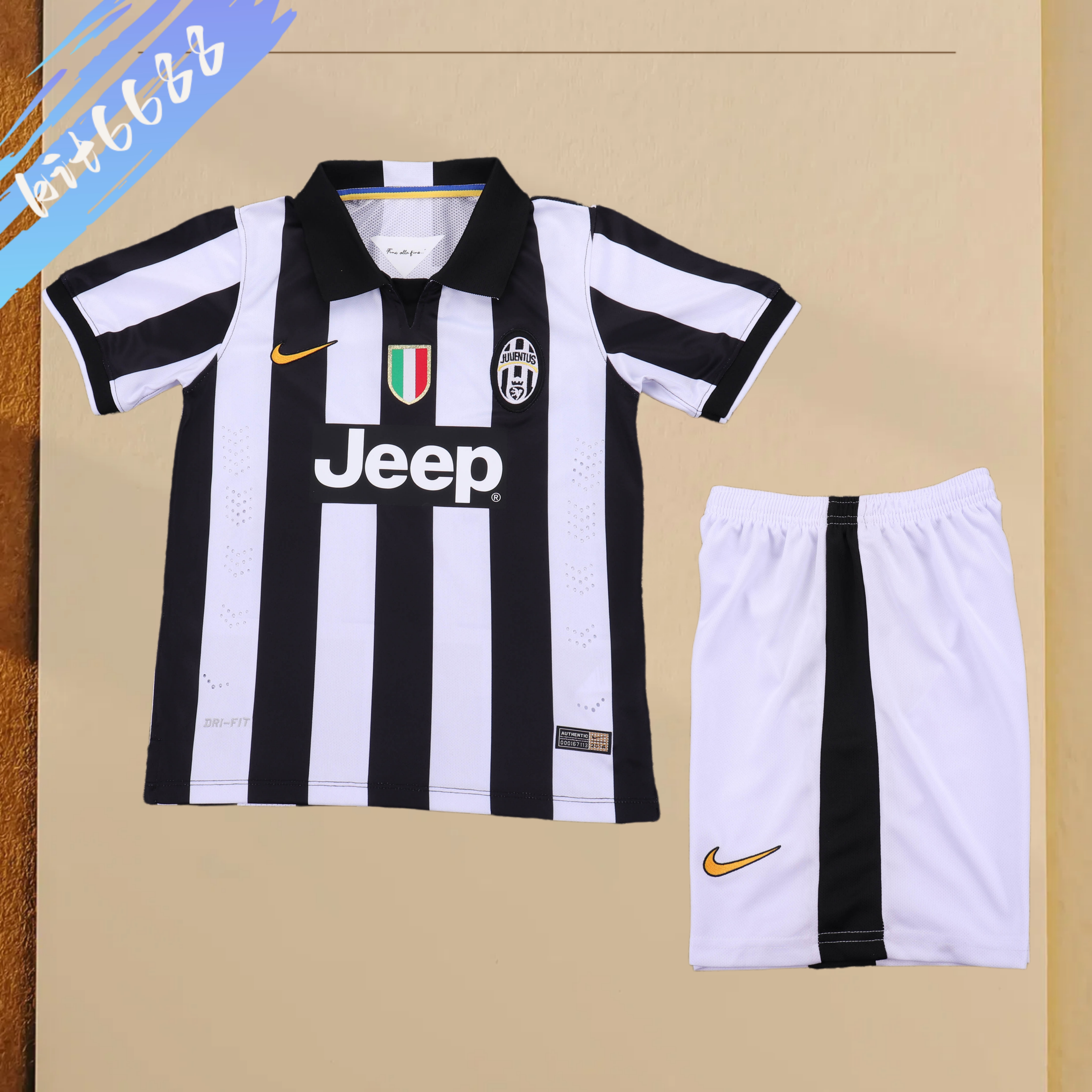 2014/2015 Juventus Third Away Retro Football Shirt Kids Kit
