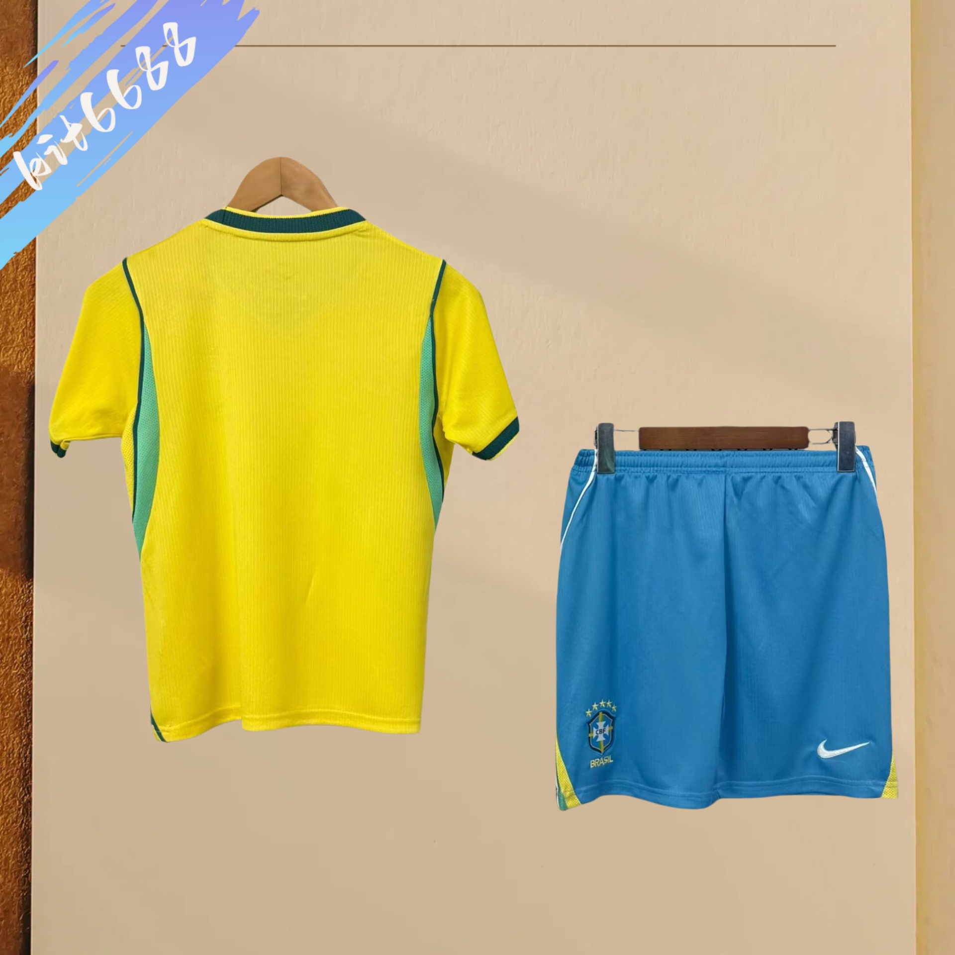 26/27 Brazil home  Football Shirt Adult Kids Kit socks