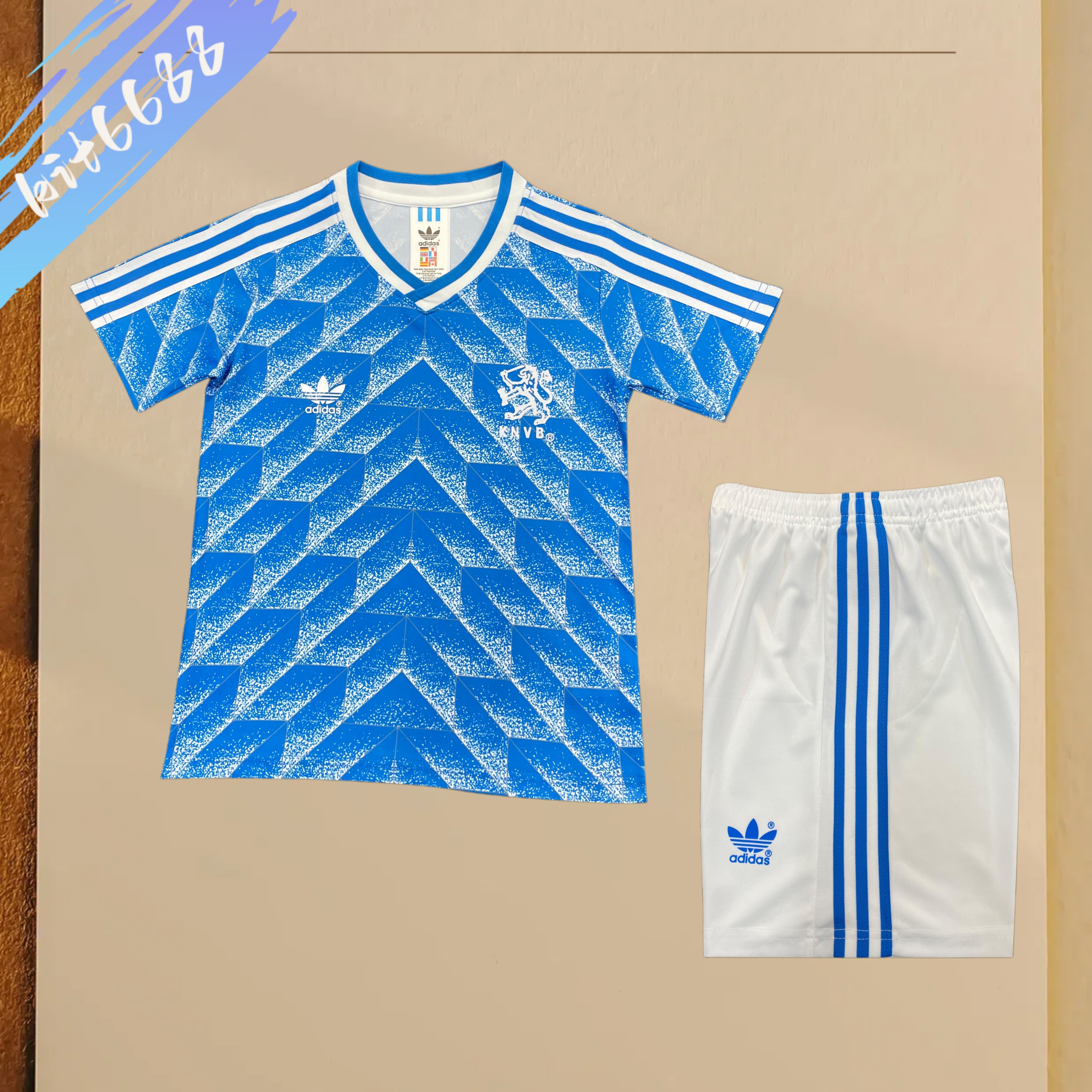 1988 Netherlands Away Retro Football Shirt ( Kids Kit )