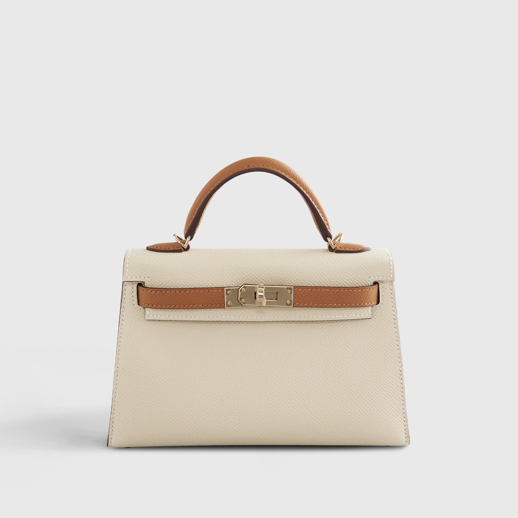 Hermès Kelly Mini Epsom Craie/Gold Sellier Permabrass Hardware HSS