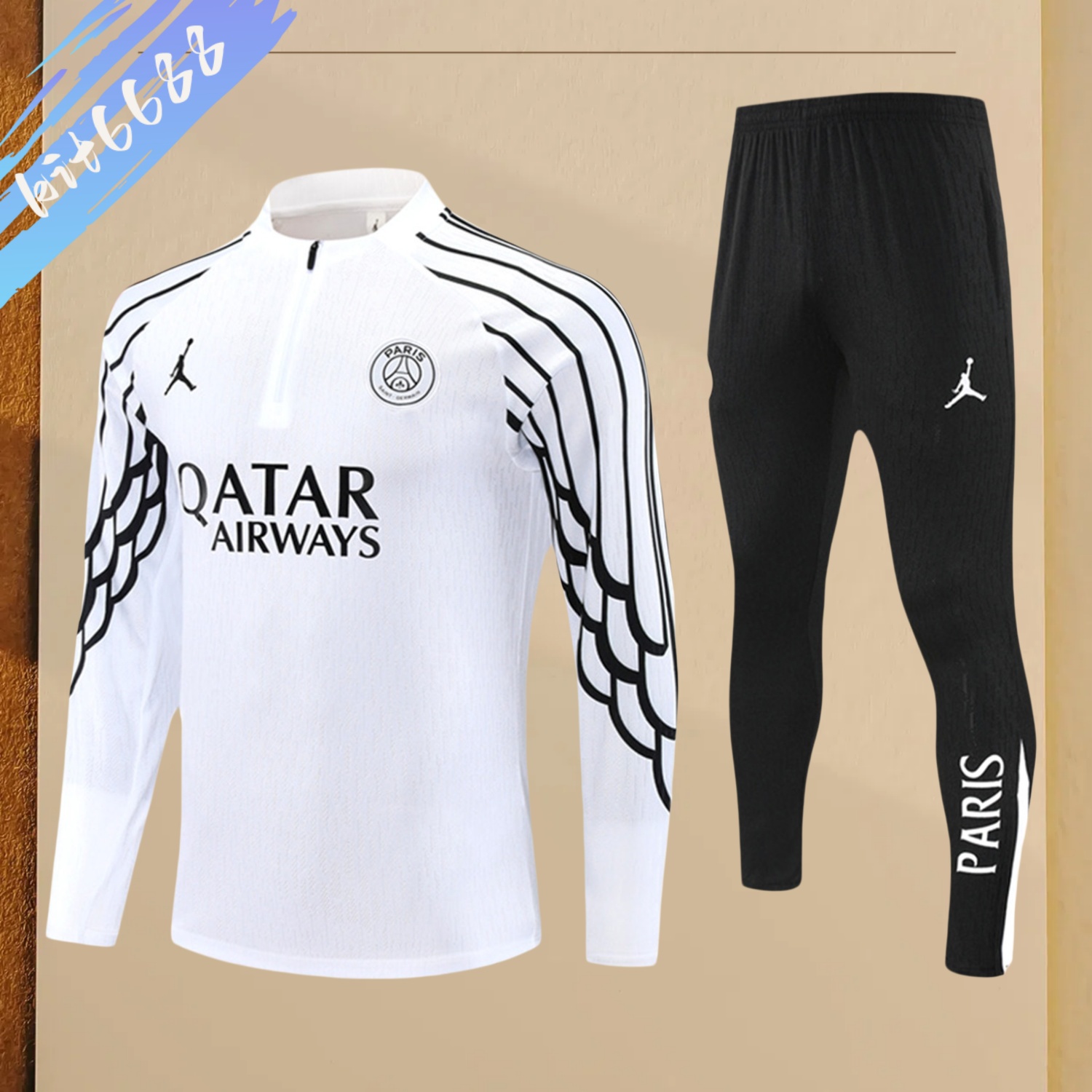 2025/2026 PSG Paris Saint-Germain Half-Zip Tracksuit (Adult Kit)