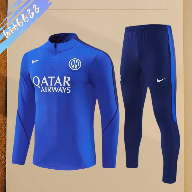 26/27 Inter Milan Half Pull Training Uniform (adult Kids Kit)
