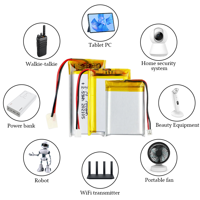 Pouch Lithium Ion Batteries 805080 3.7v4000mAh