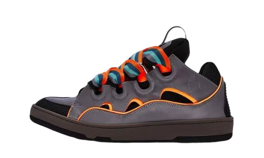 Lanvin Curb Sneaker Grey Orange