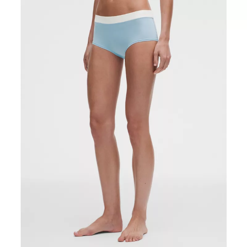 UnderEase Mid-Rise Ruched Boyshort Underwear