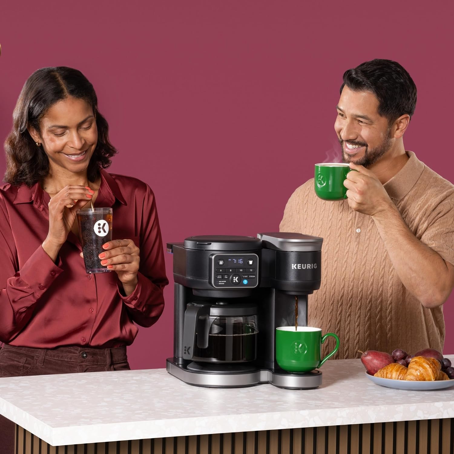 Coffee machine, MultiStream technology, 72-ounce (about 2.0-liter) Removable water tank