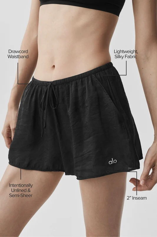 Semi-Sheer Golden Hour Mid-Rise Short