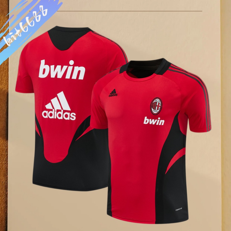 08/09 AC Milan retro training suit short sleeved football shirt