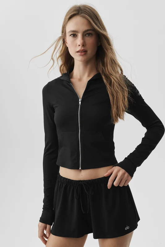 Alosoft Finesse Full Zip Fitted Hoodie