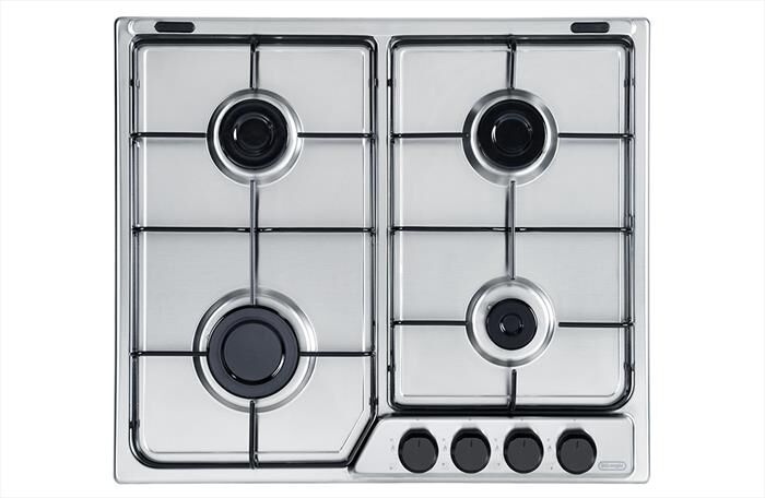 DE LONGHI - Piano cottura a gas FFA 46 ASV 4 fuochi 58cm-Inox