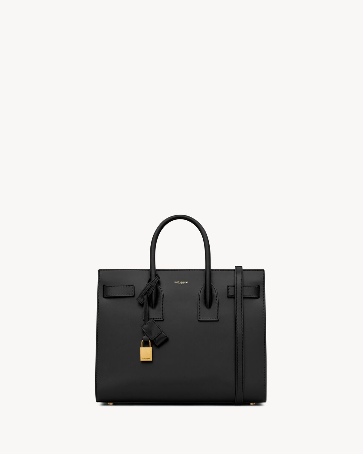 sac de jour in smooth leather - small NOIR