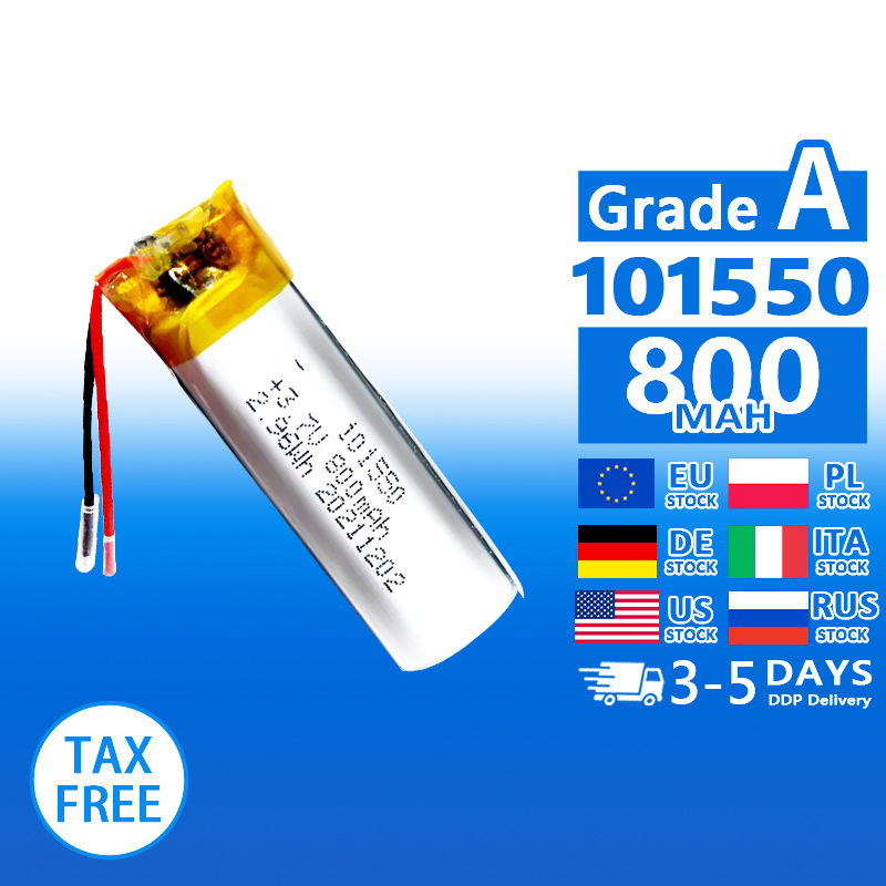 Pouch Lithium Ion Batteries 101550 102050 3.7v800mAh 1000mAh