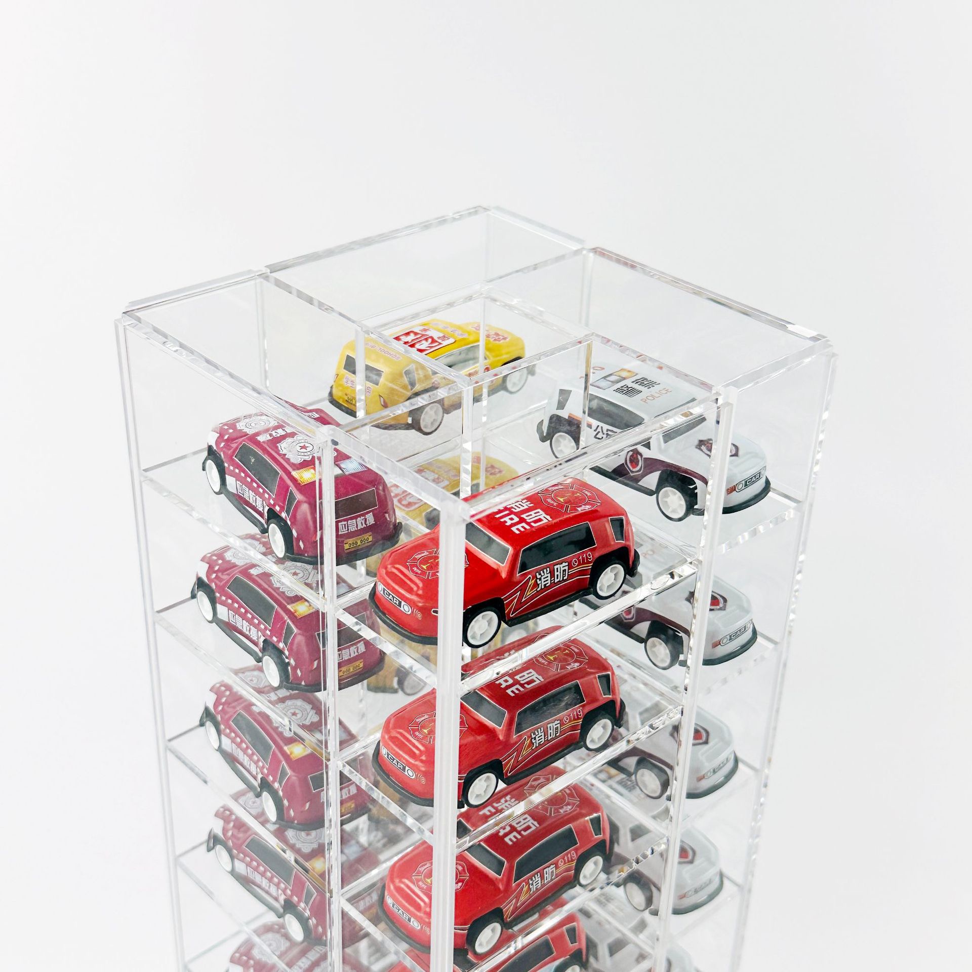 Customized rotating acrylic display stand for cars