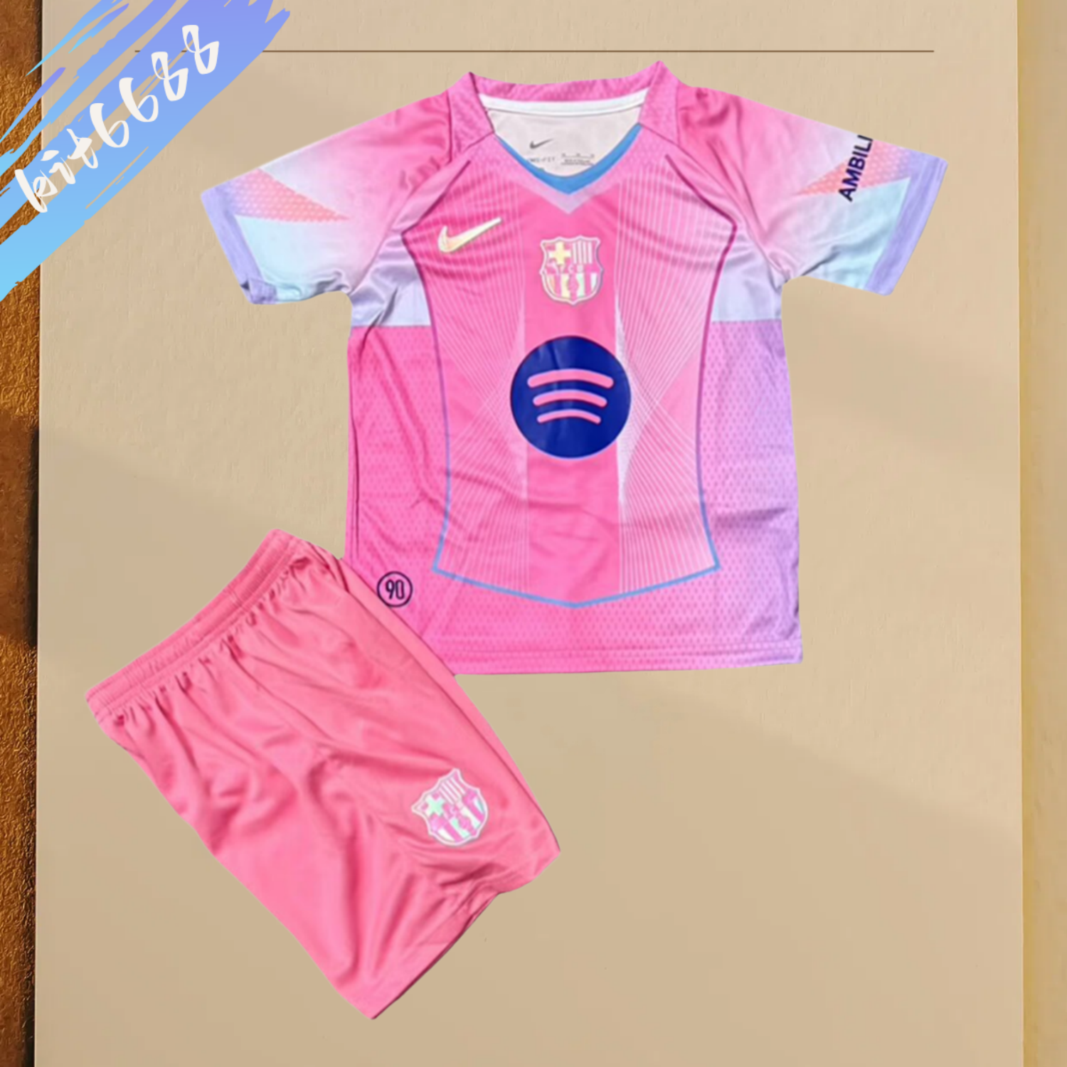2025/2026 Barcelona Fan Special Edition Football Shirt (Kids Kit socks)