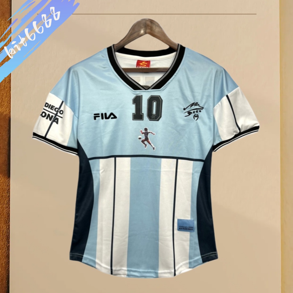 2001 Argentina Diego Maradona commemorative jersey