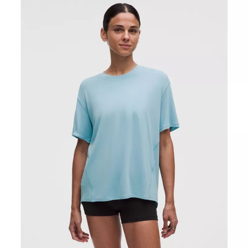 SilkyAppeal Tie-Back Short-Sleeve Shirt