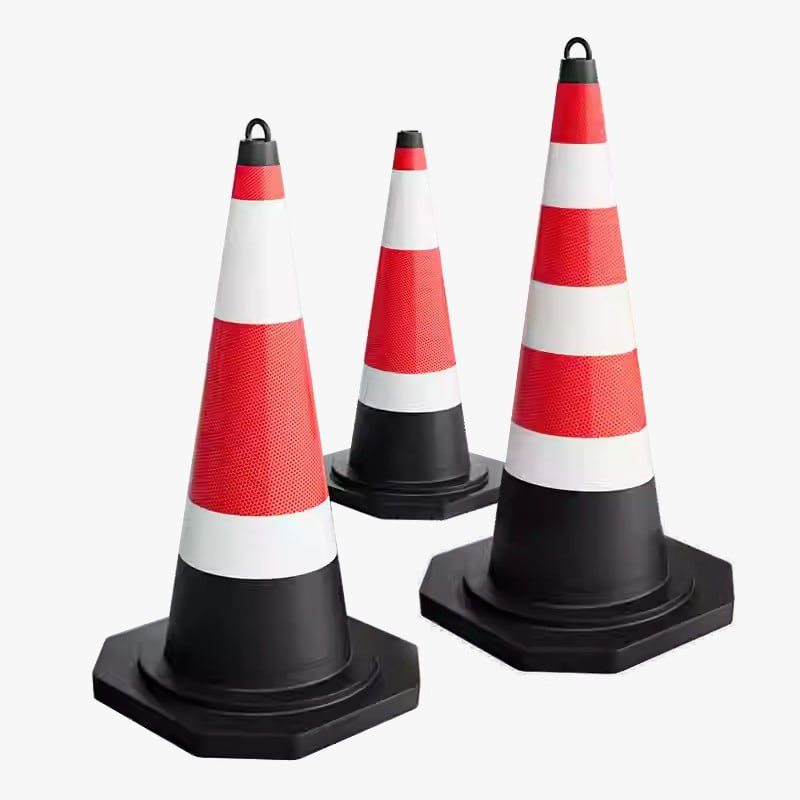 70cm rubber traffic cones 100 pcs