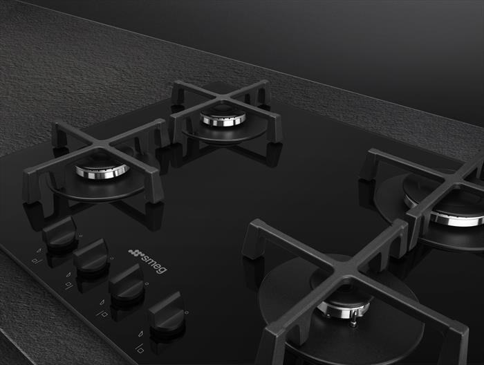 SMEG - Piano cottura a gas PV264B 60 cm-Nero