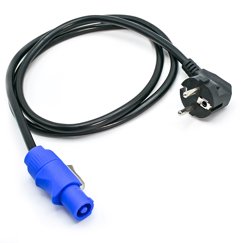 2m Powercon Schuko Cable 3x1.5mm² TR303-2-BLK-1.5