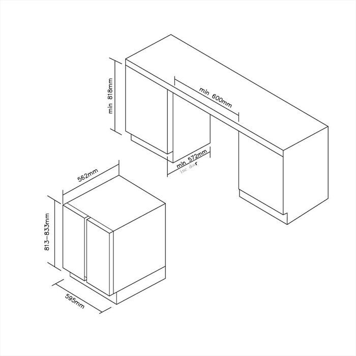 CANDY - Cantinetta CCVB 60D/1 Classe G 38 bottiglie-Nero