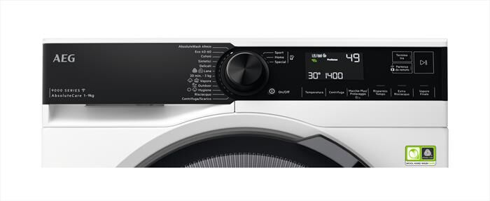 AEG - Lavatrice LR9H94GBS 9 Kg Classe A-Bianco/oblò nero
